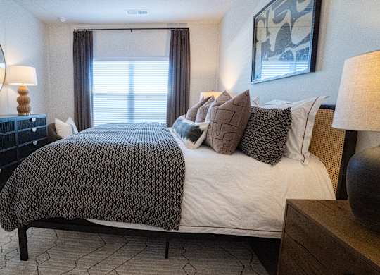 Primary Bedroom with king size bed.
