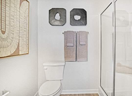 Primary bathroom with walk-in shower