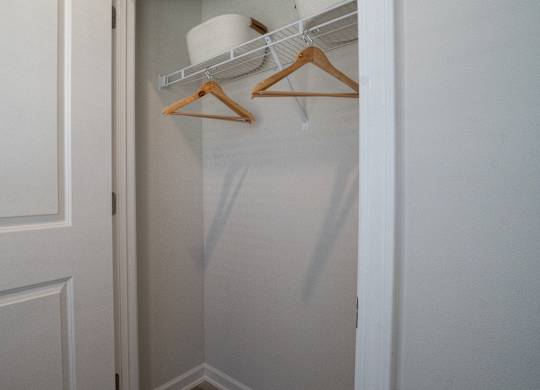 closet in secondary bedroom