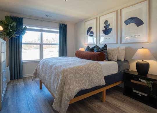Primary bedroom with king size bed