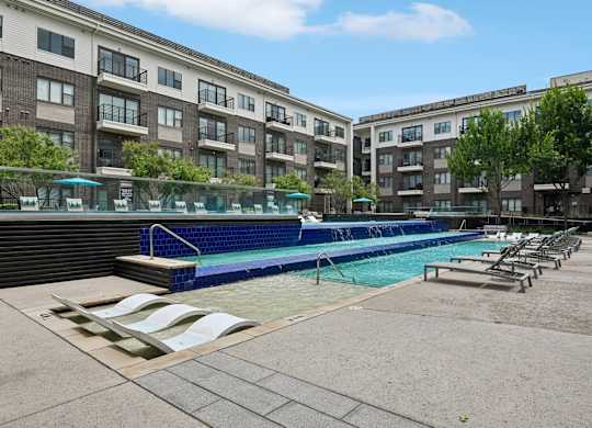 Markethaus 3700 Pool Deck with Lounge Chairs