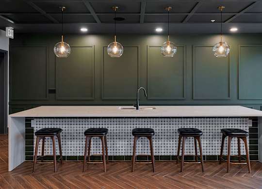table seating at Harper Apartments in St Paul, MN