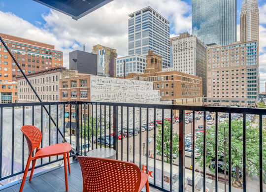 Balcony with view of Downtown