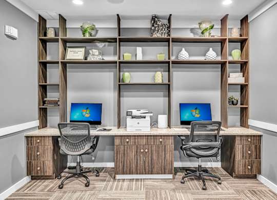 A work station at Markethaus 3700 in Plano Texas