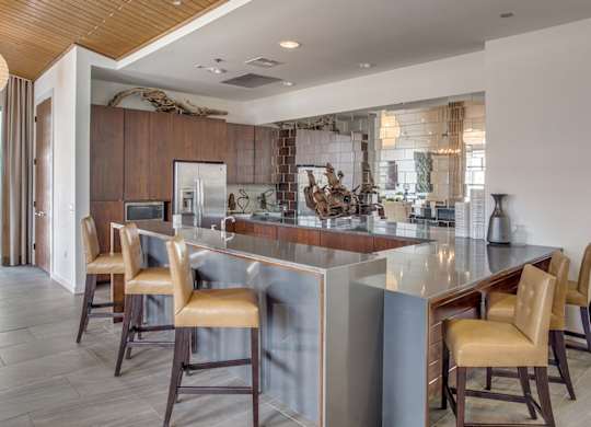 Spacious clubhouse at Twin Creeks Crossing, luxury apartments in Allen, TX