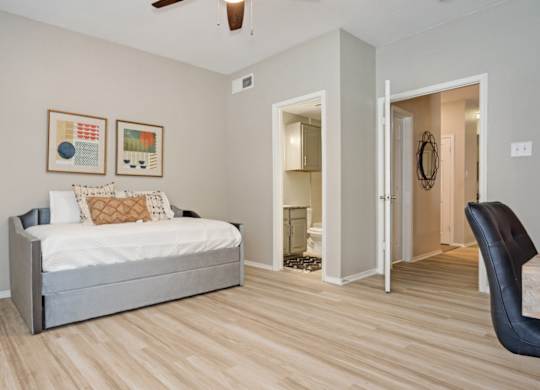 Spacious bedroom at The Lana, 2 bedroom apartments in Dallas, TX
