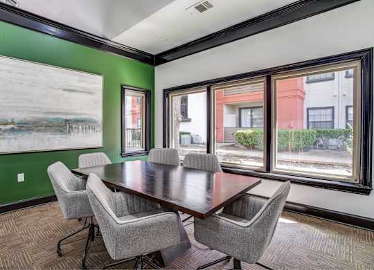 Conference room at The Lana, Apartments for rent in North Dallas