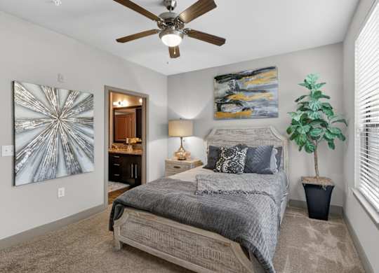 Bedroom at The Carson at Twin Creeks, apartments in Allen, TX