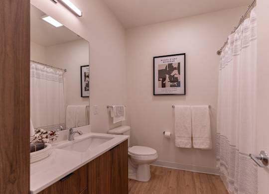 The Revv Apartments Bathroom Space
