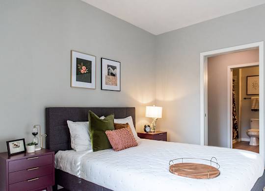 Bedroom at Harper Apartments in St Paul, MN