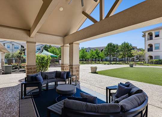Lounge area outside of pool area.