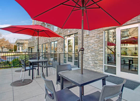 Velo on the Boulevard patio, Weidner Real Estate Properties
