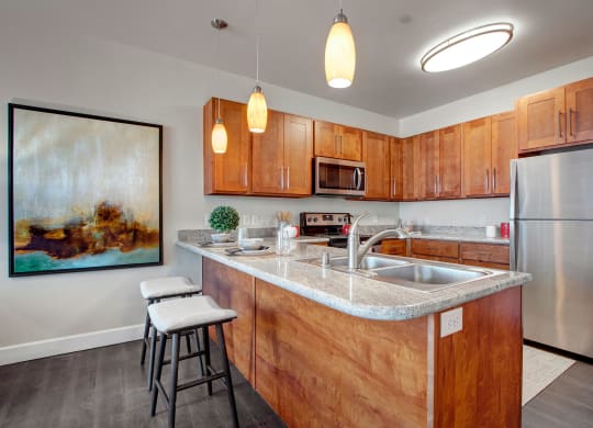 Ritz Classic 1 Bedroom Kitchen With Stainless Steel Appliances