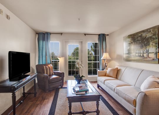 Legends at River Oaks Living Room With View
