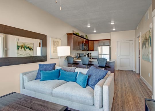 Velo on the Boulevard living room, Weidner Real Estate Properties