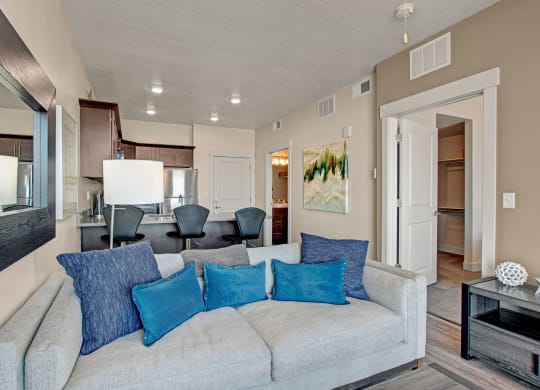 Velo on the Boulevard living room, Weidner Real Estate Properties
