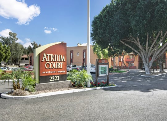 Atrium Court front sign