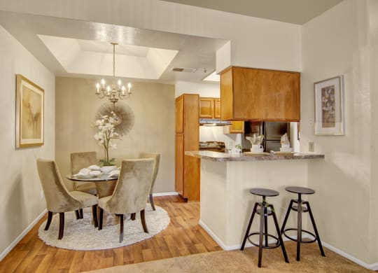 Kitchen and dining space