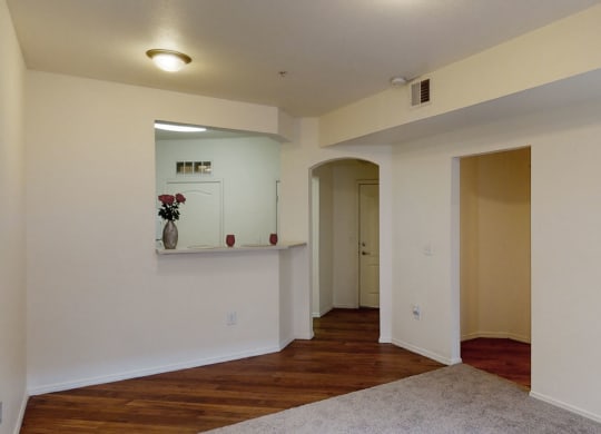 Citifront Living Room Looking into Kitchen