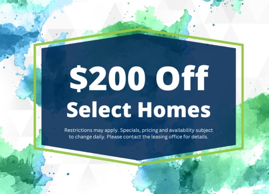 Stoneleigh on May $200 off select homes
