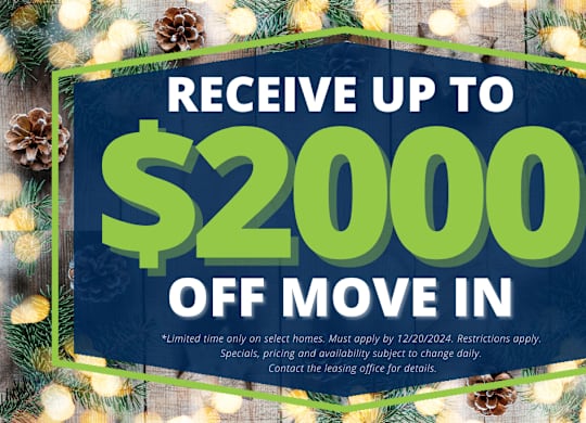 A promotional image offering up to $2000 off move-in for a limited time.