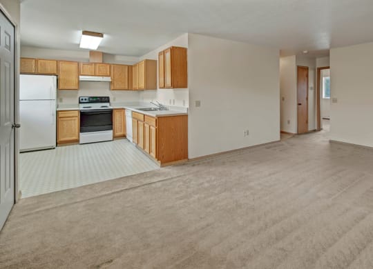 The Legacy Apartments - Kitchen and Living Room