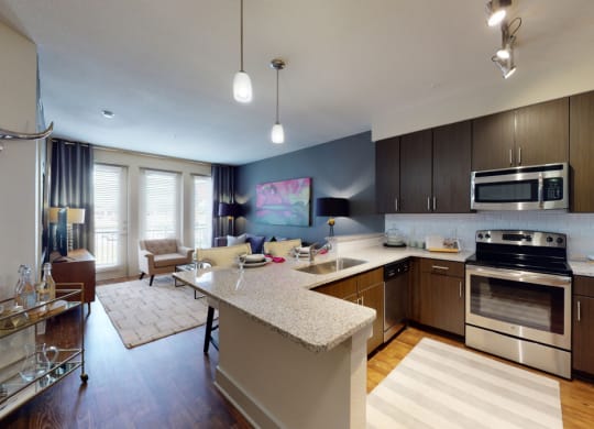 Lofts at Watters Creek kitchen