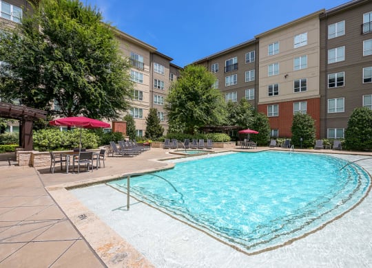 our apartments have a large pool for residents to enjoy