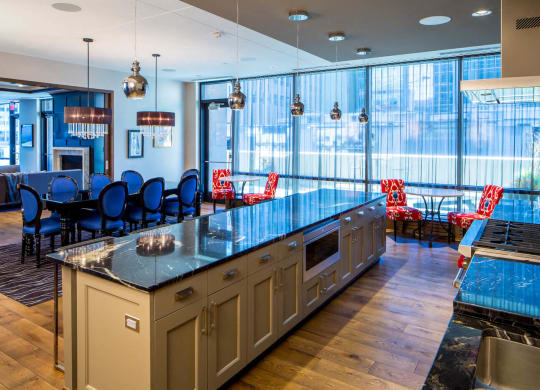Nic on 5th Apartments in Minneapolis, Minnesota- Fully equipped fitness room with views of Downtown West Minneapolis