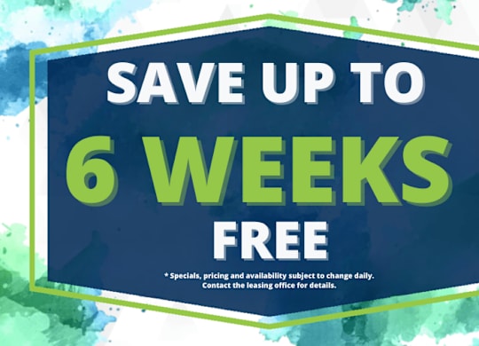 A promotional image advertising a 6-week free trial offer.