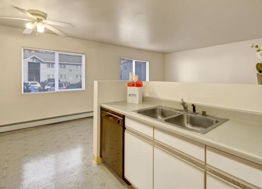 Timber Ridge Apartments - Kitchen and Living Room
