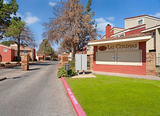 A street view of a Las Colinas Apartment Homes complex.