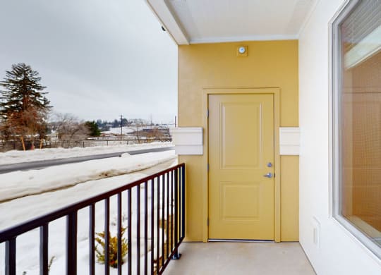 Balcony view of Liv Easy Street Apartments in Wenatchee, WA