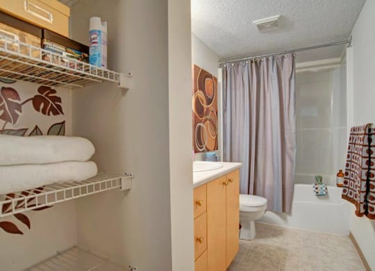 a bathroom with a toilet and a sink and a shower