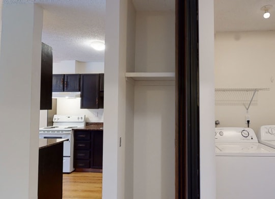 Broadmoor Apartments Kitchen and laundry view Apartments for rent in Edmonton, AB