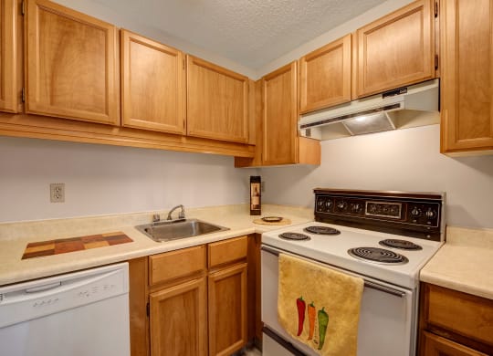 Gateway Square Apartment Homes Kitchen White Appliances Apartments for rent in St. Albert, AB