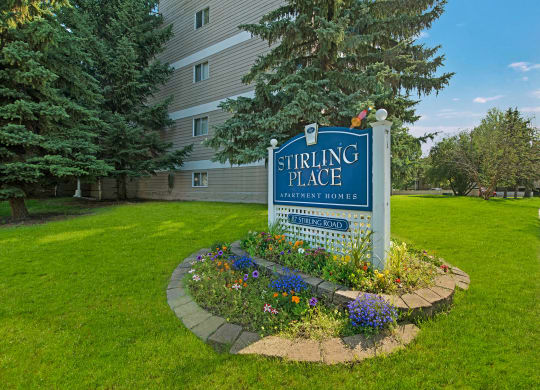 Stirling Place Sign Apartments for rent in Edmonton, AB