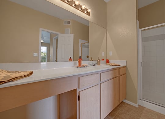 Camelback Pointe Bathroom Sink & Shower Apartments in Colorado Springs, CO