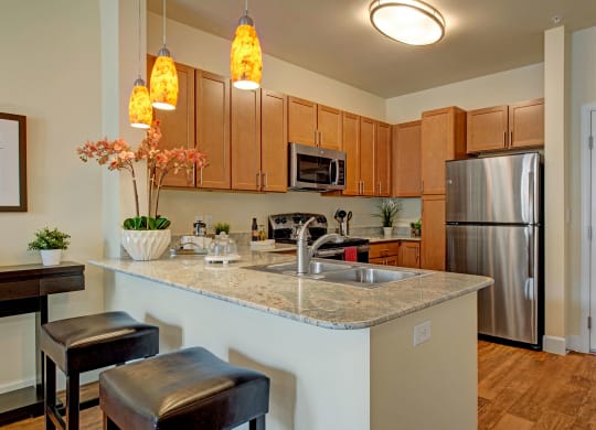 Elements at Briargate Kitchen Bar & Barstools Apartments in Colorado Springs, CO