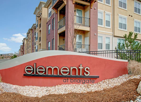 Elements at Briargate Signage Apartments in Colorado Springs, CO