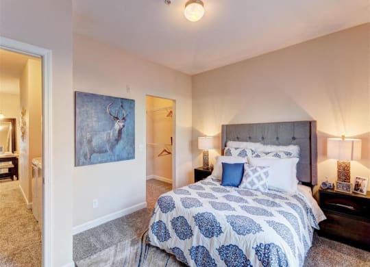 Residence at North Penn large bedroom with lush carpet