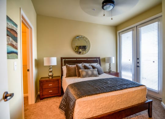 Andalucia Villas Master Bedroom with Balcony Odessa Midland Texas Apartment rental