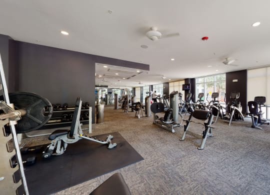 Arpeggio Fitness Center Apartments with indoor gym Downtown Dallas