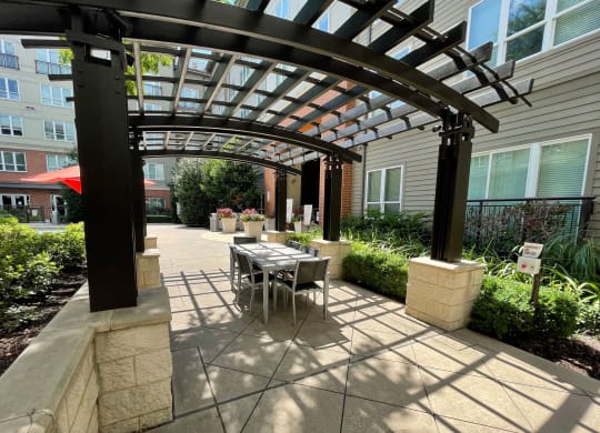 Cityplace Heights Outdoor Seating  Dallas Apartment rentals