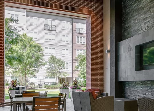 Cityplace Heights Seating Area with Great View Dallas Apartment rentals