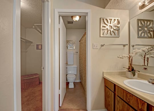 Cypress Pointe Bathroom  at Cypress Pointe Apartments Apartment rental Midland Texas