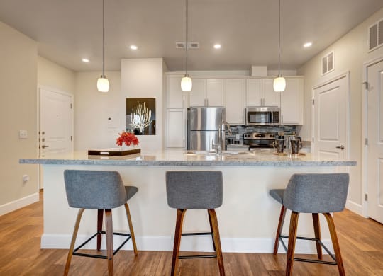 Latitude 31 Kitchen with Granit Countertops and Kitchen Island Apartment for rent in Odessa, TX