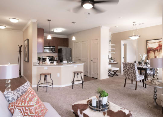 Le Mirage Apartments Living Room Apartment for rent in Midland, TX