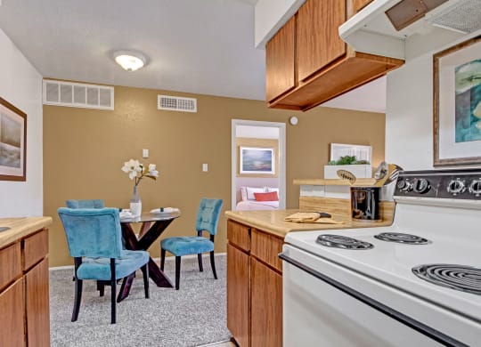 Northridge Court Apartments Kitchen and Dining Room Apartment rental near Odessa, TX