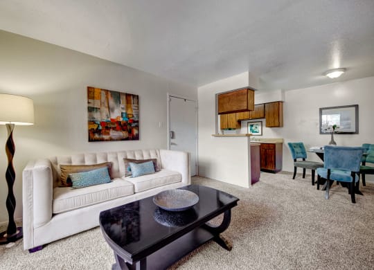 Northridge Court Apartments Living Room and Dining Room Midland Texas Apartments
